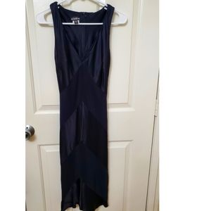 Bebe black satin dress